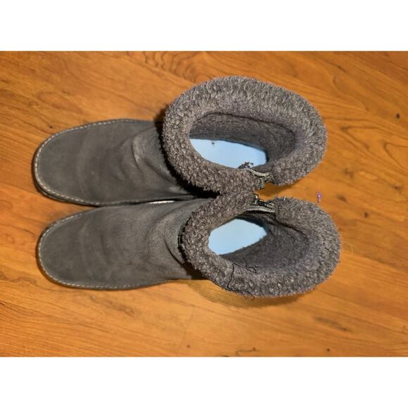 Lands End Boots Women's 7 B Fleece Lined Winter Ankle 176248 Black - Picture 4 of 6